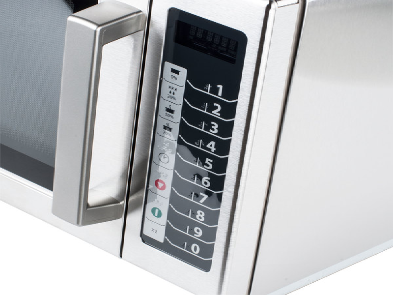 Horno de Microondas Comercial Teknikitechen Light-Duty Control Táctil 1000W  Acero Inoxidable