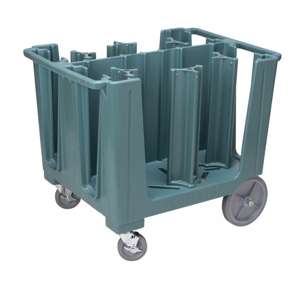 Carro para platos ajustable de 6 separadores azul Cambro