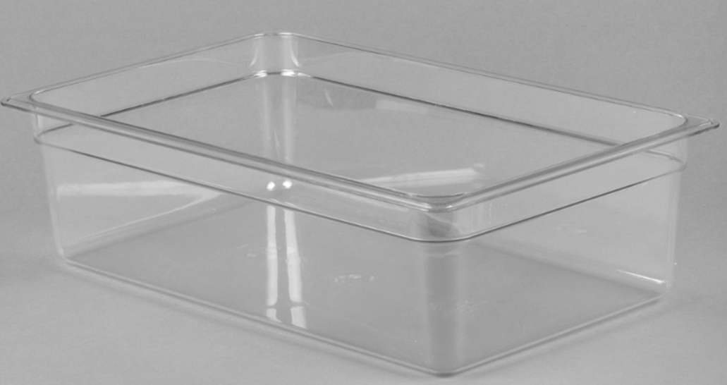 Recipiente full policarbonato19.5lts. transparente Cambro