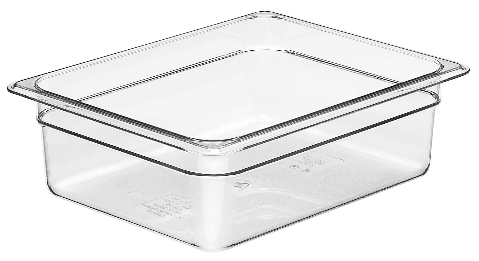 Azafate policarbonato transparente GN 1/2, capacidad 5.9 lt (26,5x32,5x10 cm) - Cambro