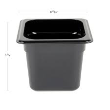 Recipiente 1/6 policarbonato 2.2lts. negro Cambro