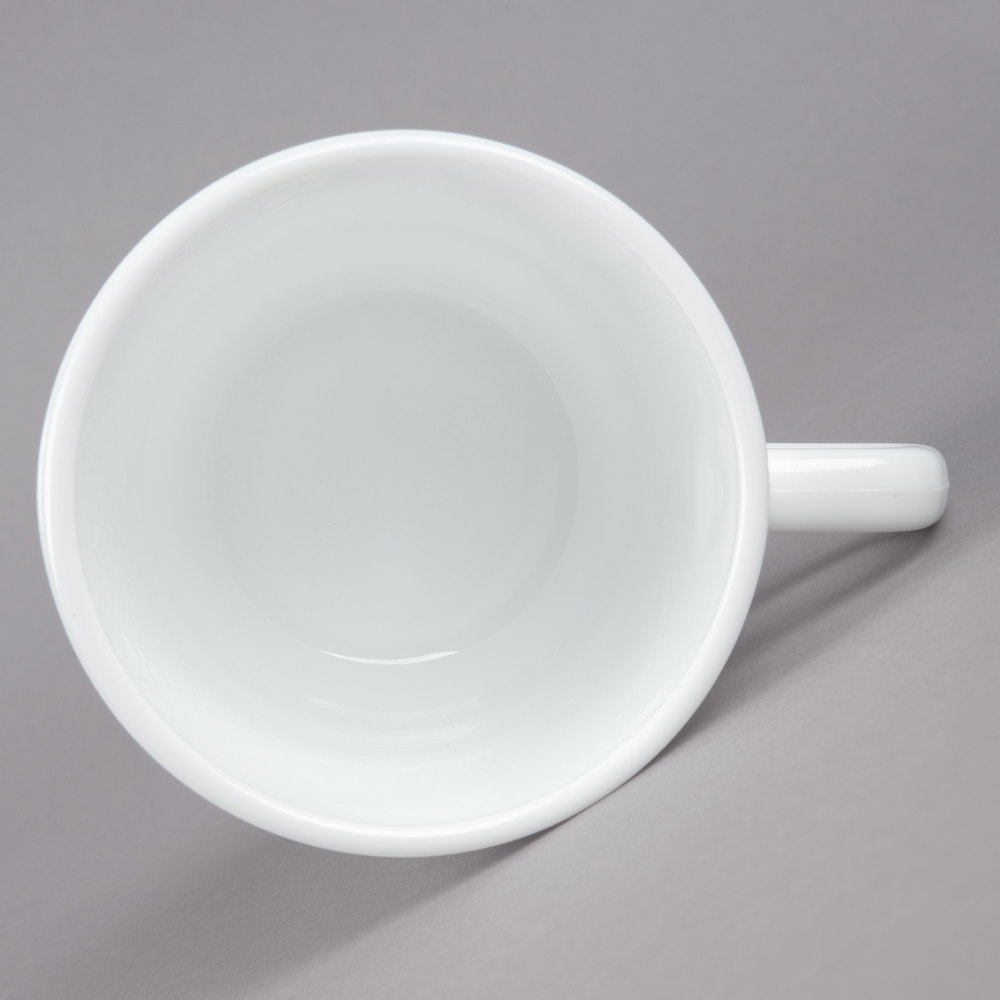 Taza Blanca de Vidrio Templado, 7 1/4 oz - Restaurante - Arcoroc