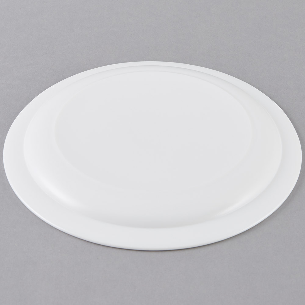 Plato Llano Blanco Ala Angosta de Vidrio Templado, 23.5cm - Hoteliere -Arcoroc