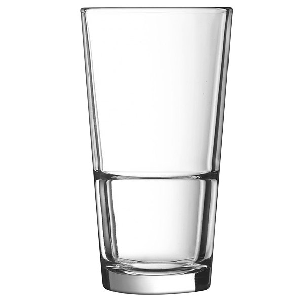 Vaso Apilable de Vidrio Templado, 11 3/4 oz -14x7.8 cm - Arcoroc