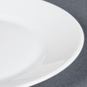 Plato Llano Blanco de Vidrio Templado Restaurante, 22.5 cm - Arcoroc