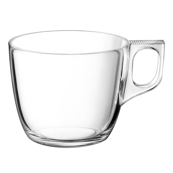 Taza Transparente de Vidrio Templado Voluto,  7.25 oz - Arcoroc