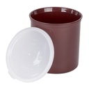 Tarro tapa almacenar alimentos 2.4lts color castaño - Cambro