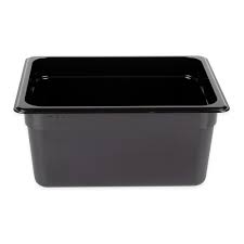 Recipiente 1/2 policarbonato 8.9lts. Negro Cambro