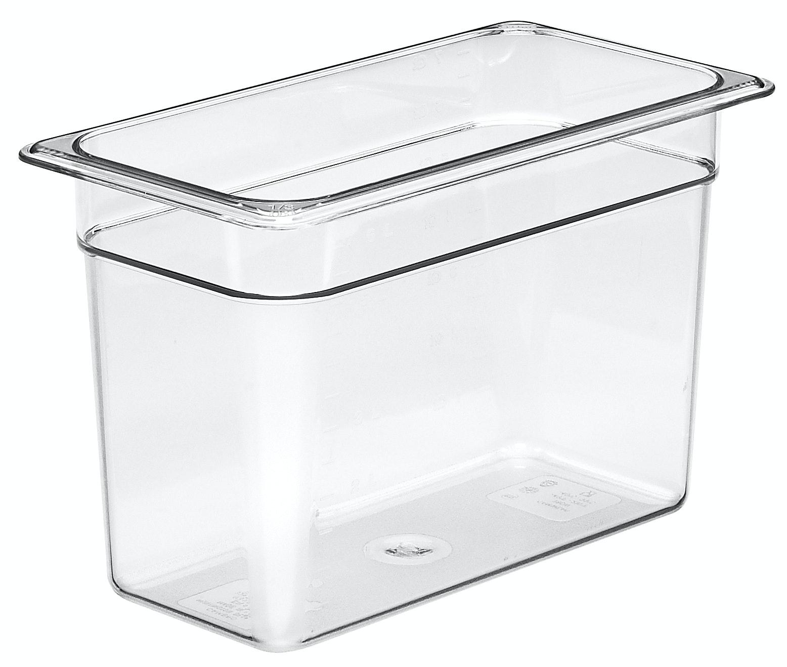 Recipiente 1/3 policarbonato 6.9lts. transparente Cambro