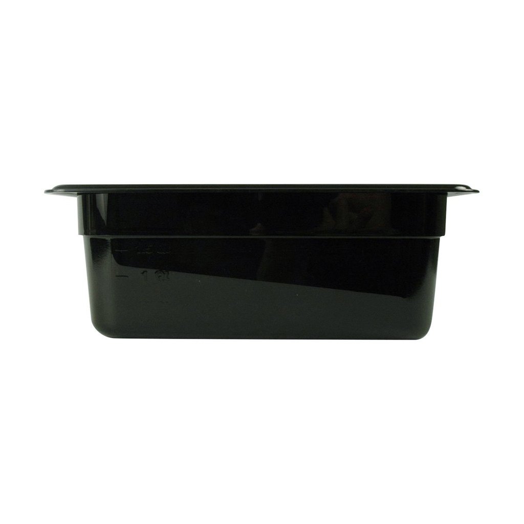 Recipiente 1/4 policarbonato 2.5lts. negro Cambro