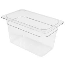 Recipiente 1/4 policarbonato transparente  3,7lts. 15cm. - Cambro