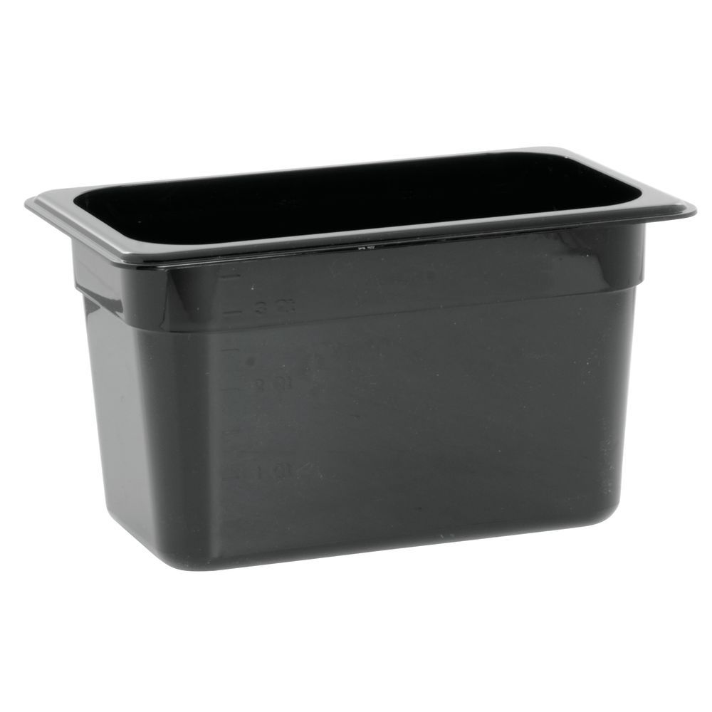 Recipiente 1/4 policarbonato 3.7 lt negro Cambro