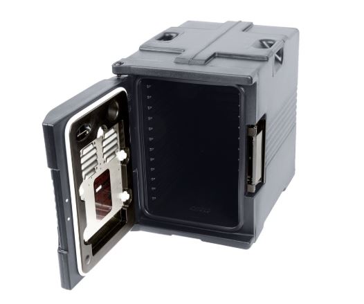Portador termoelectrico carga frontal 46 x 67 x 63cm gris Cambro