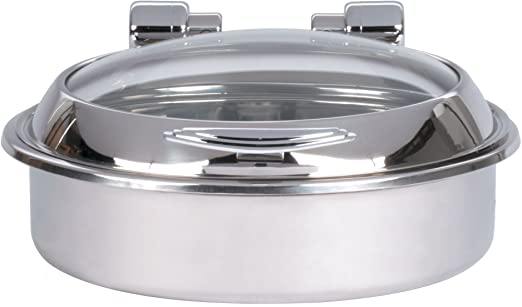 Samovar redondo con tapa vidrio 5.8 lts inox Vollrath