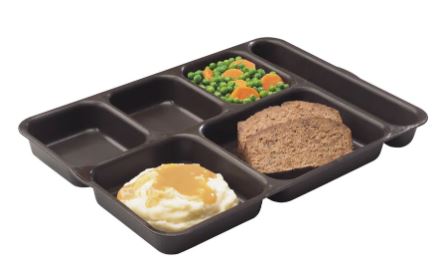 Bandeja 6 compartimientos 25.4 x 36cm policarbonato beige Cambro