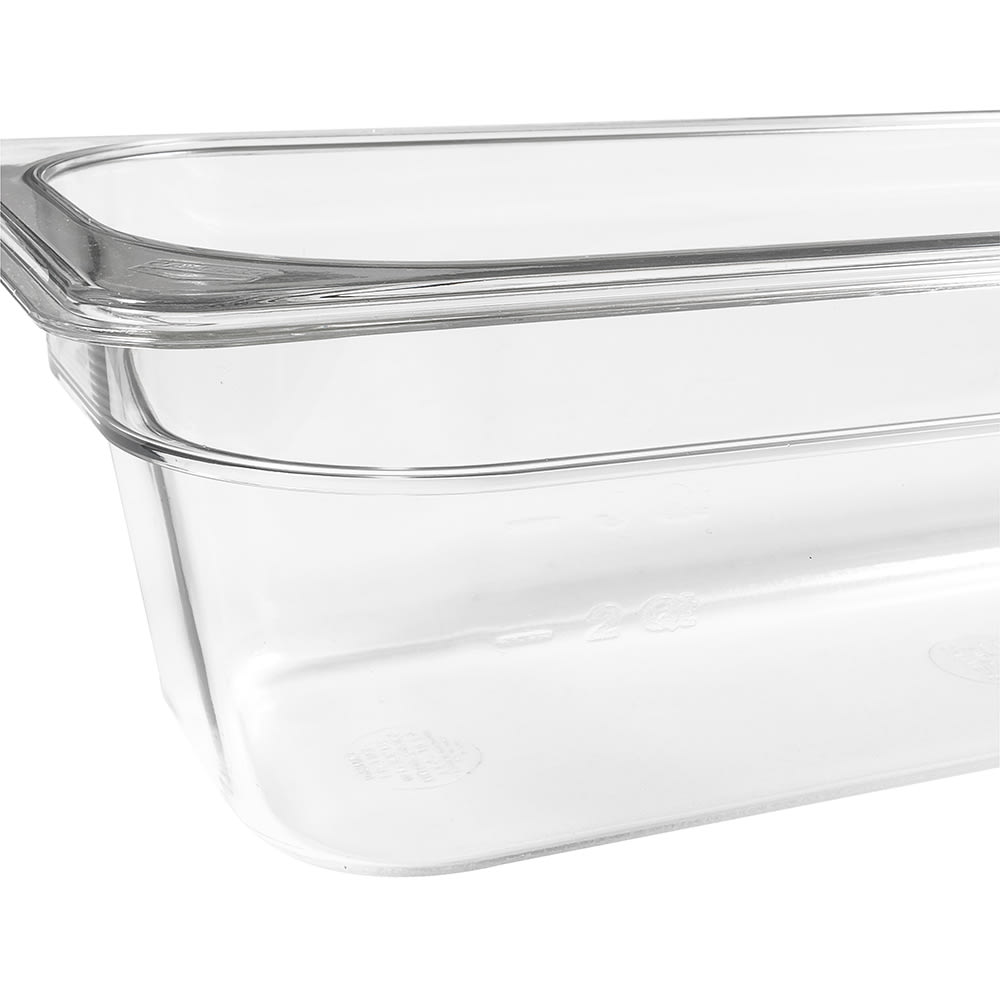 Azafate policarbonato transparente GN 2/4, capacidad 5 lt - Cambro