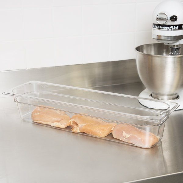 Azafate policarbonato transparente GN 2/4, capacidad 5 lt - Cambro