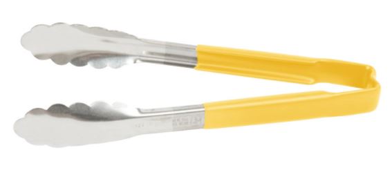 Pinza utilitaria mango amarillo antimicrobial 24.1 cm inox Vollrath