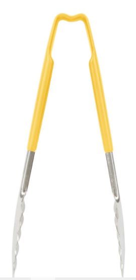 Pinza utilitaria mango amarillo antimicrobial 24.1 cm inox Vollrath