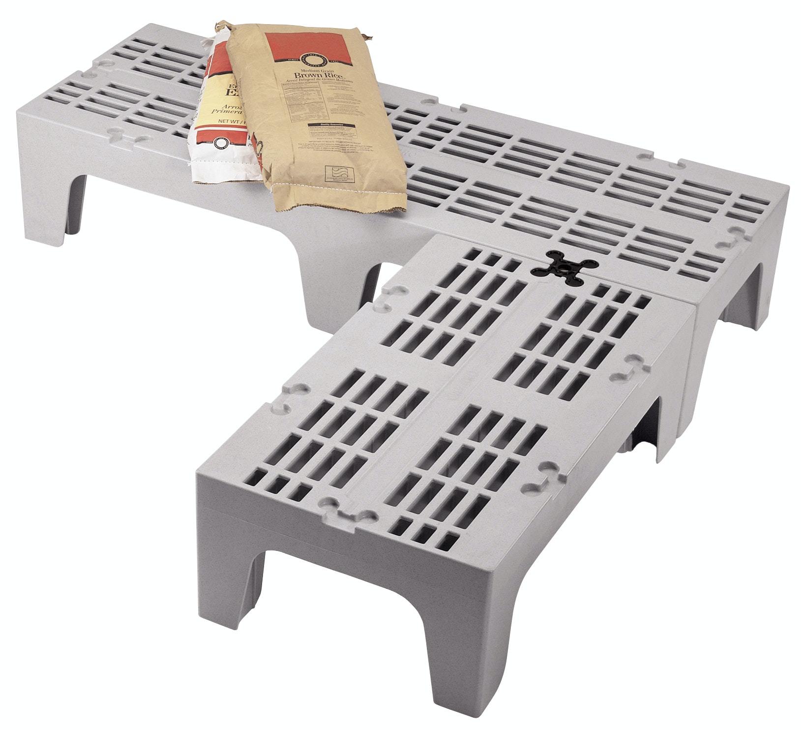 Estiba ventilada polipropileno 30x53x76cm / 680kg gris - Cambro