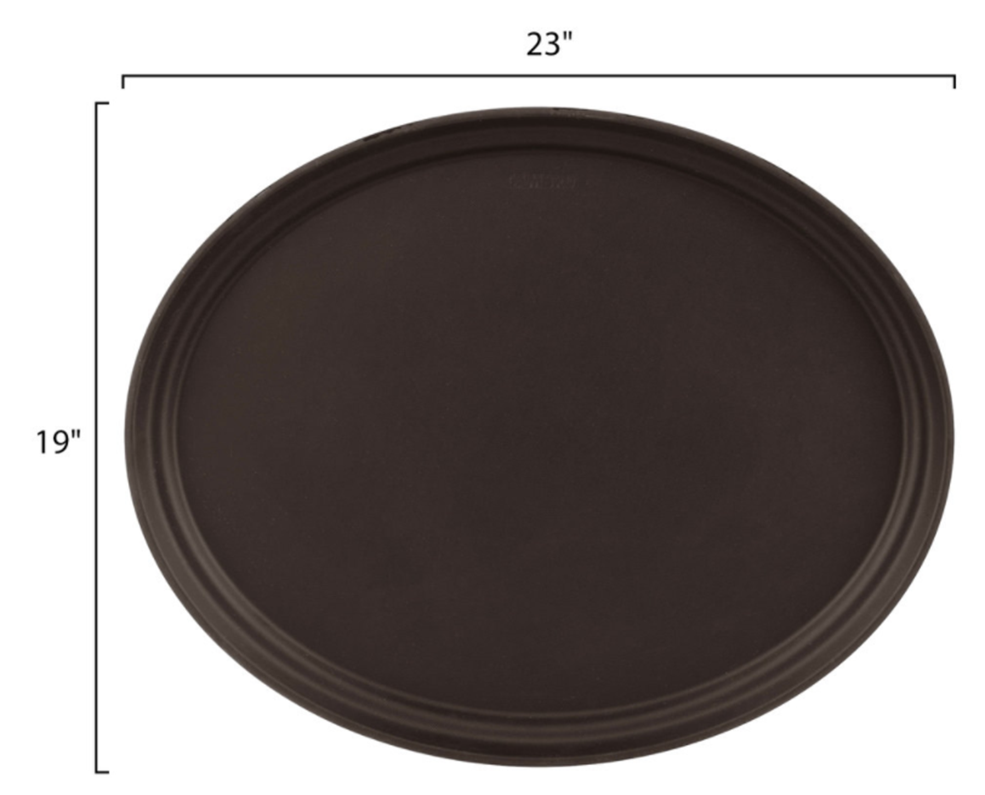 Bandeja antideslizante ovalada fibra de vidrio 49 x 59cm bronceado Cambro