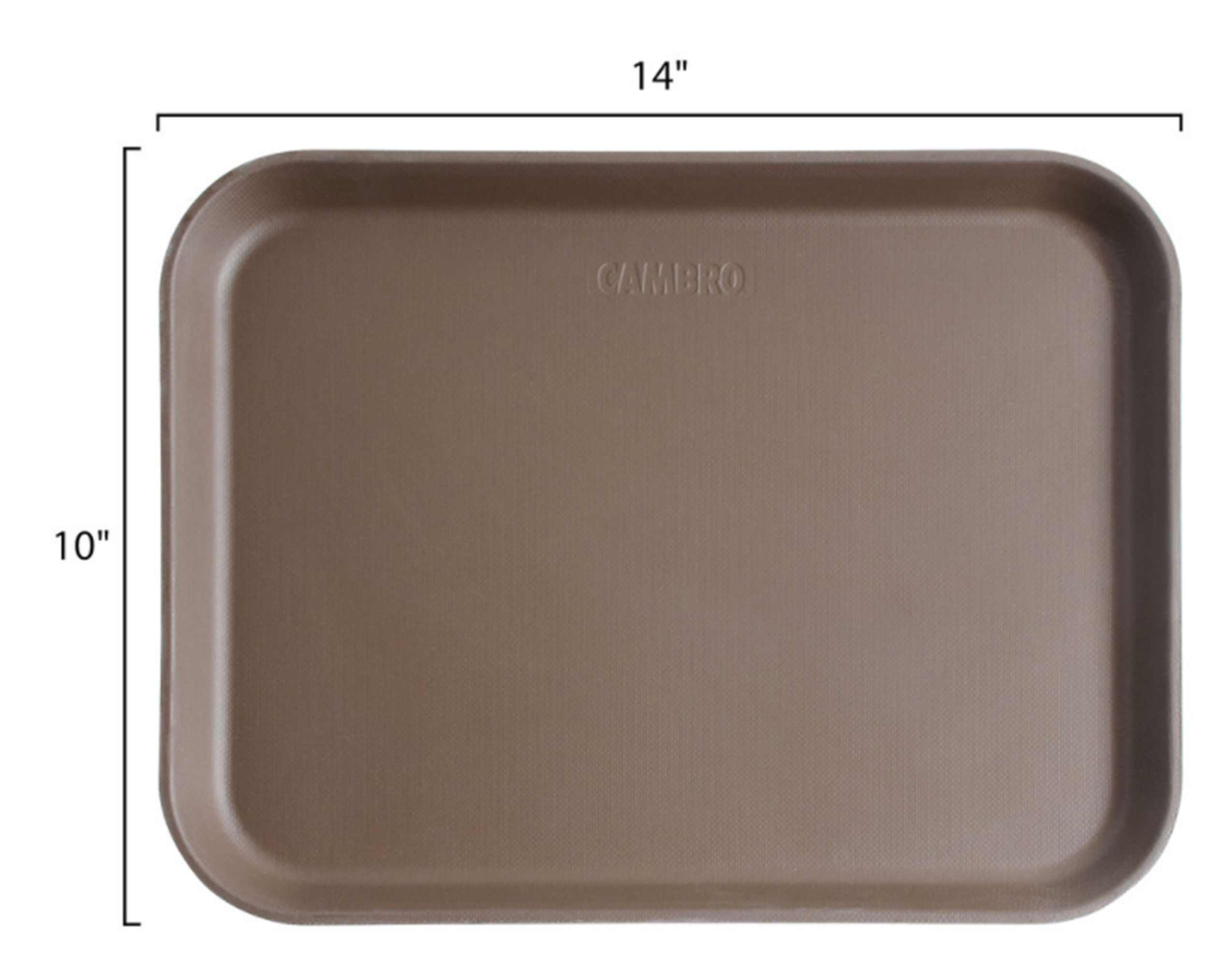 Bandeja antideslizante rectangular 27x35cm fibra vidrio bronce Cambro