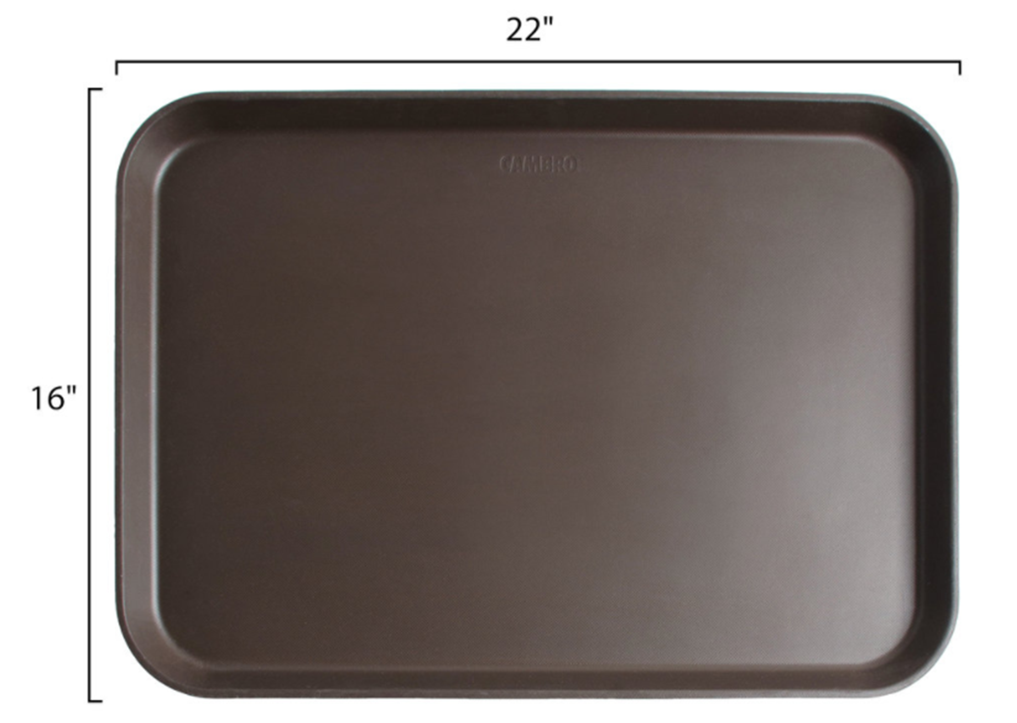 Bandeja antideslizante rectangular fibra de vidrio 40.5 x 56cm broceado Cambro