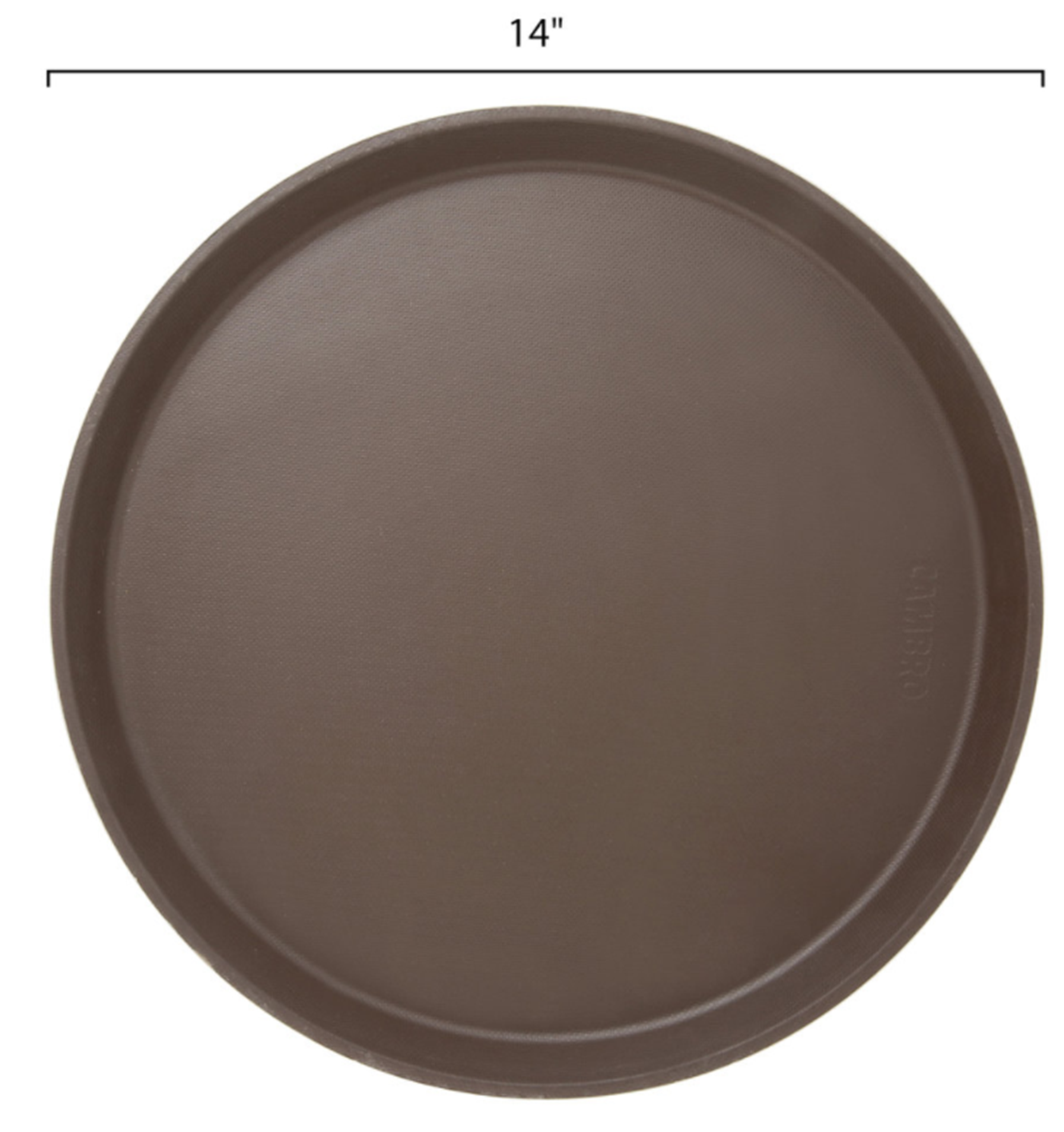 Bandeja antideslizante redonda bronceado 35.5 cm - Cambro