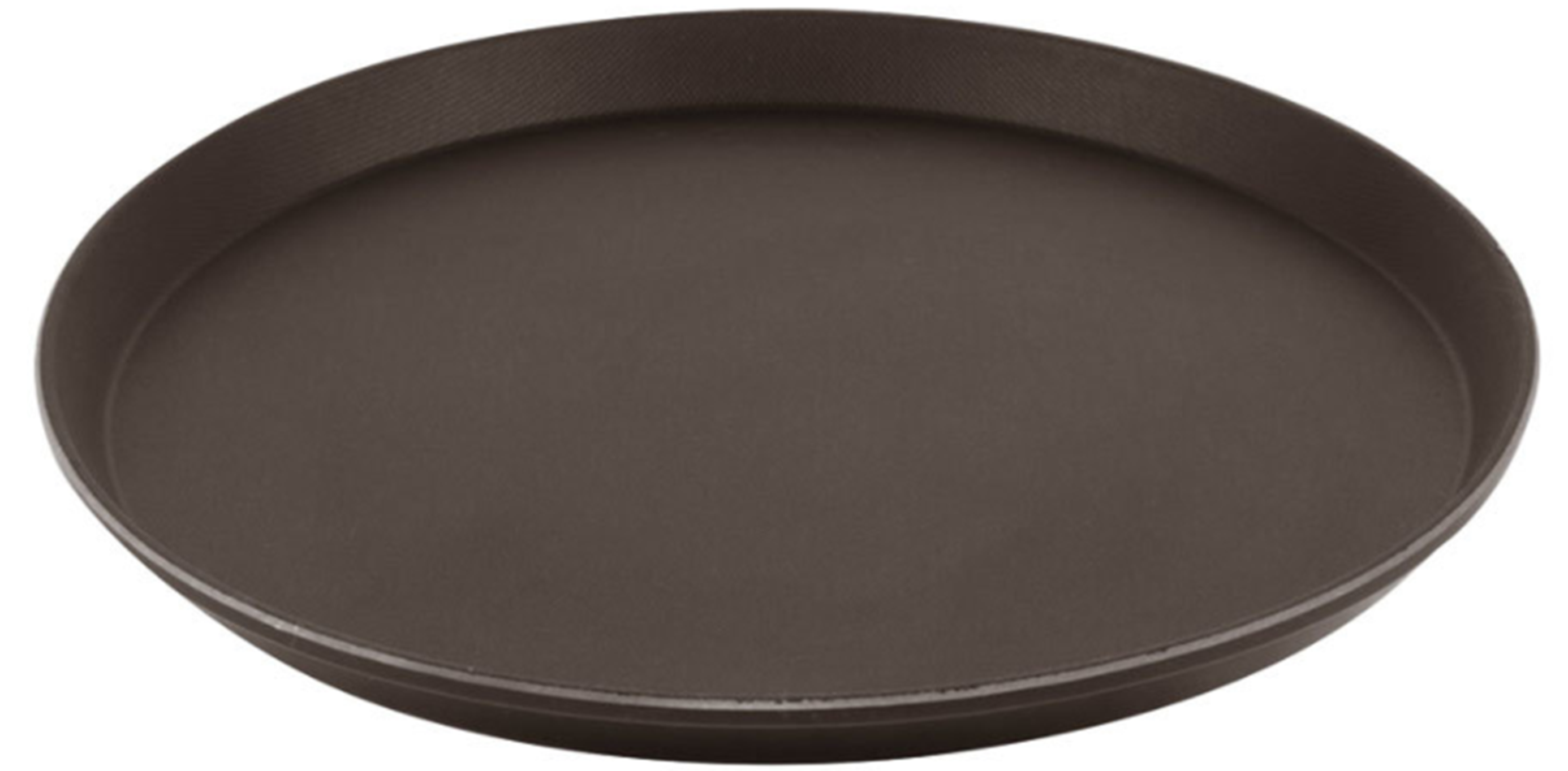 Bandeja antideslizante redonda fibra vidrio 23 cm bronceado - Cambro