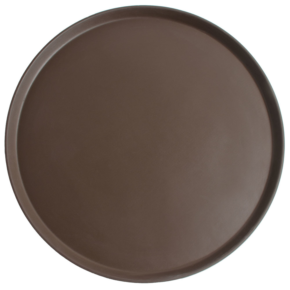 Bandeja fibra vidrio redonda antideslizante 49.5cm bronceado Cambro