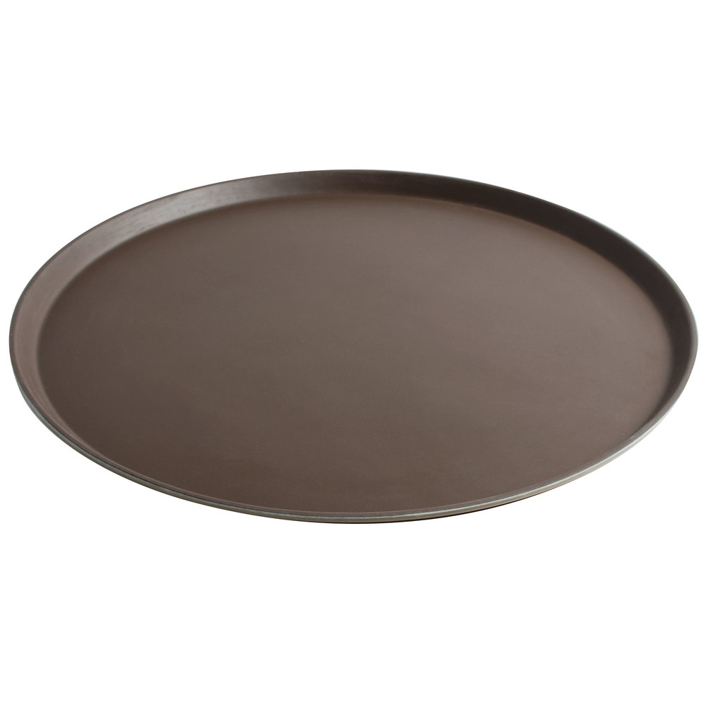 Bandeja fibra vidrio redonda antideslizante 49.5cm bronceado Cambro