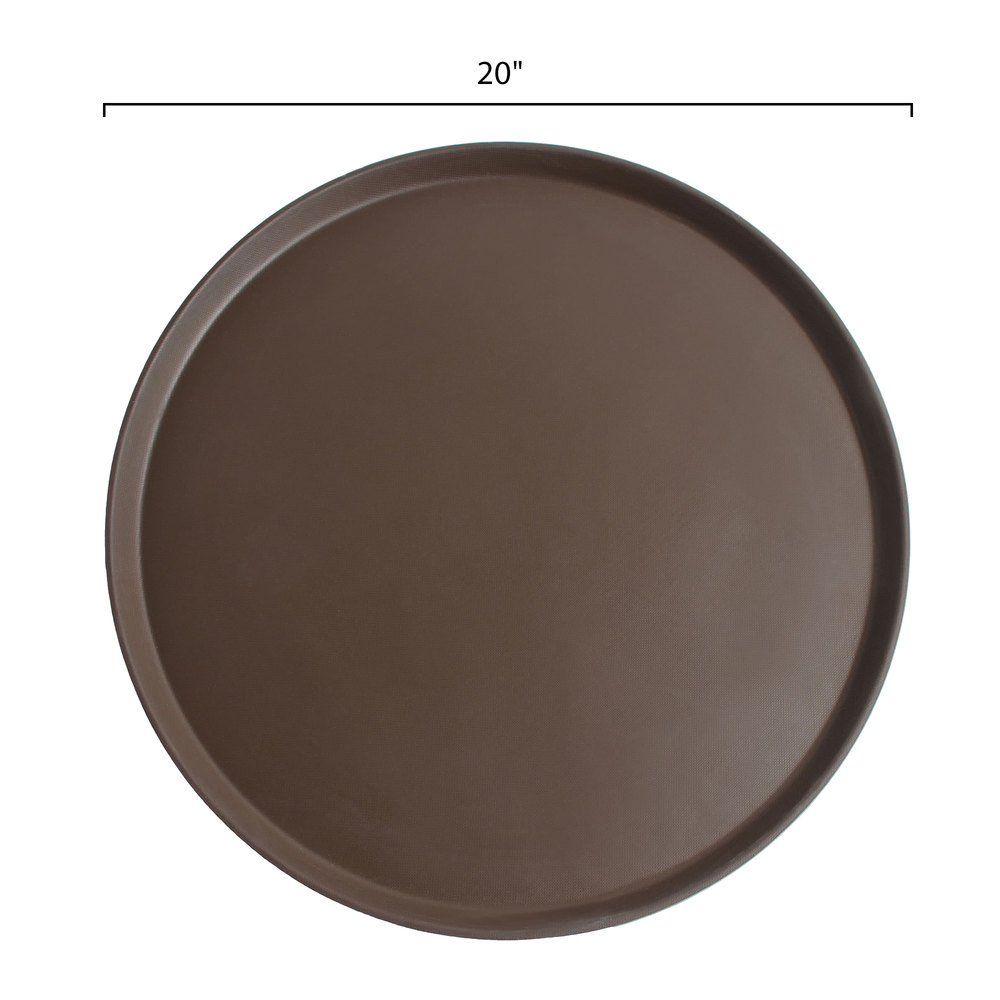 Bandeja fibra vidrio redonda antideslizante 49.5cm bronceado Cambro