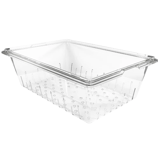 Escurridor de plástico transparente para alimentos (18&quot;x 26&quot; x 9&quot;) Camwear - Cambro