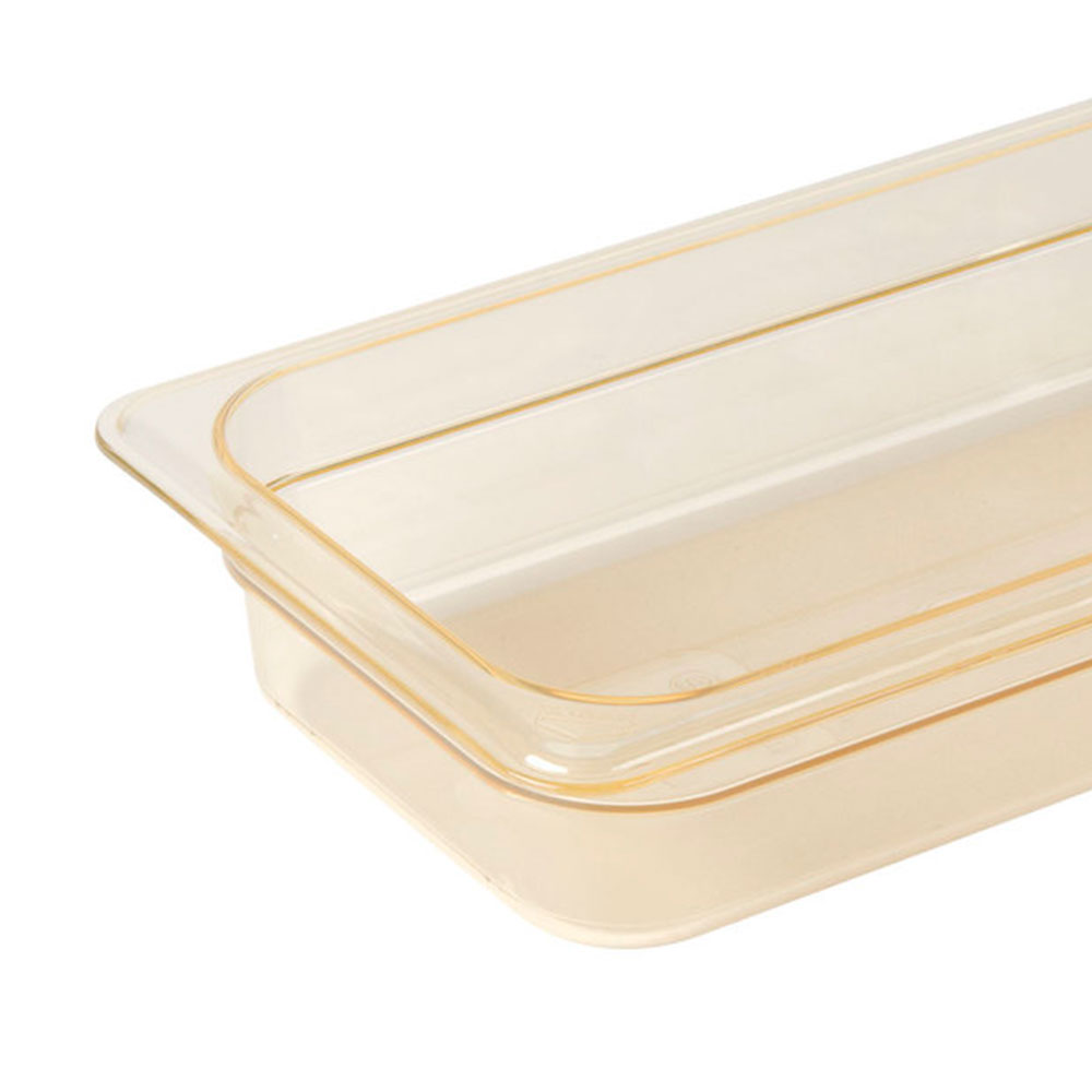 Recipiente 1/3 h pan 2.4lts. altas temperaturas ambar Cambro