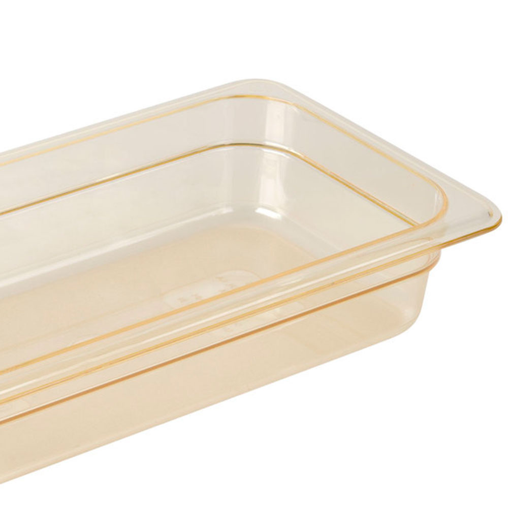 Recipiente 1/3 h pan 2.4lts. altas temperaturas ambar Cambro