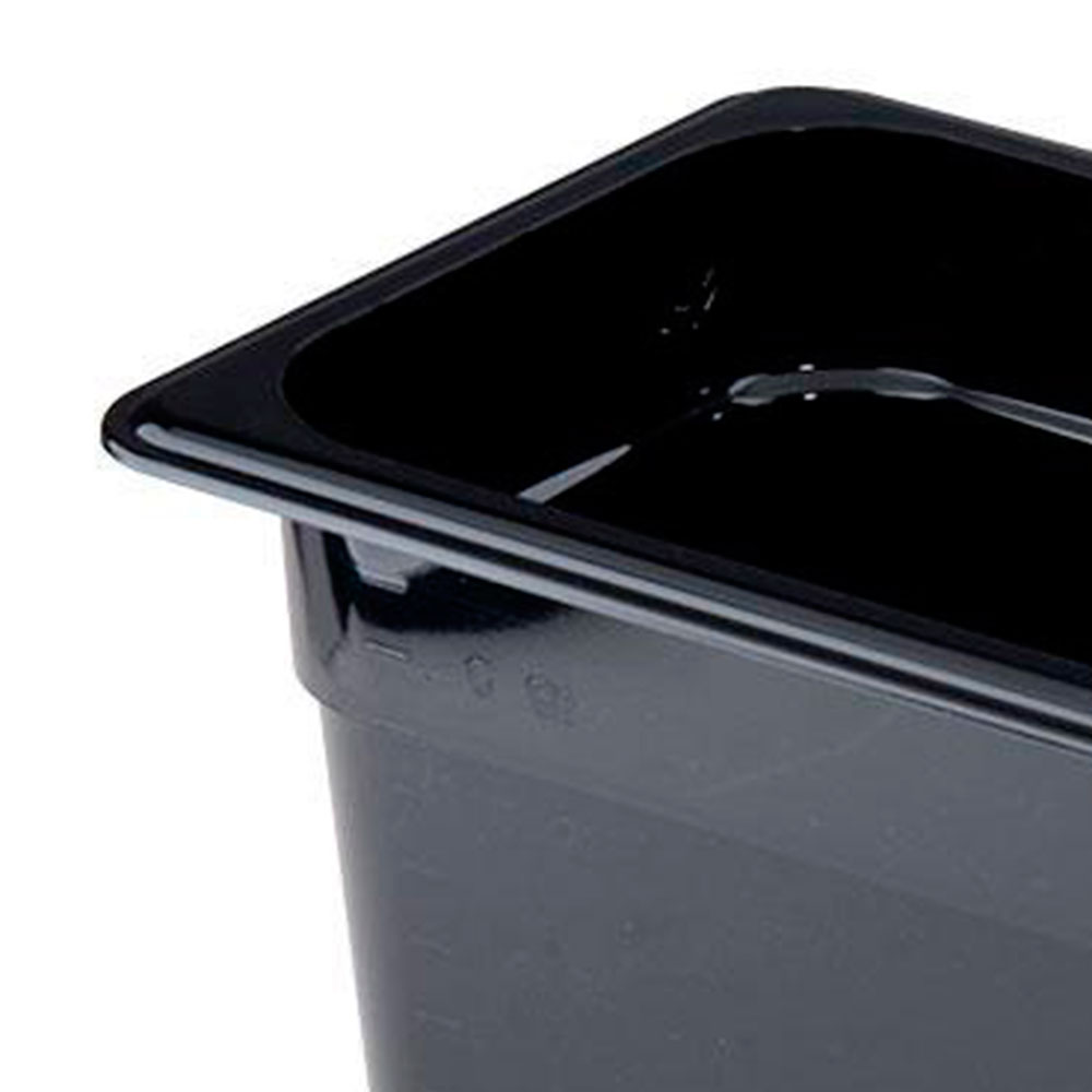 Recipiente 1/3 policarbonato 6.9lts. negro Cambro