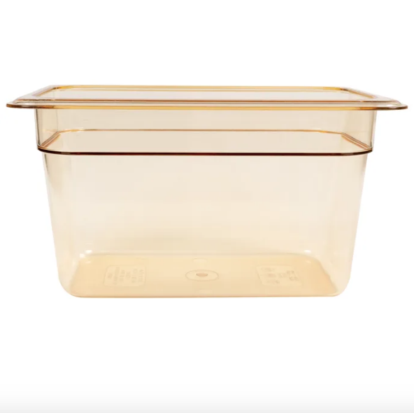 Recipiente 1/4 h pan 3.7lts. altas temperaturas ambar Cambro