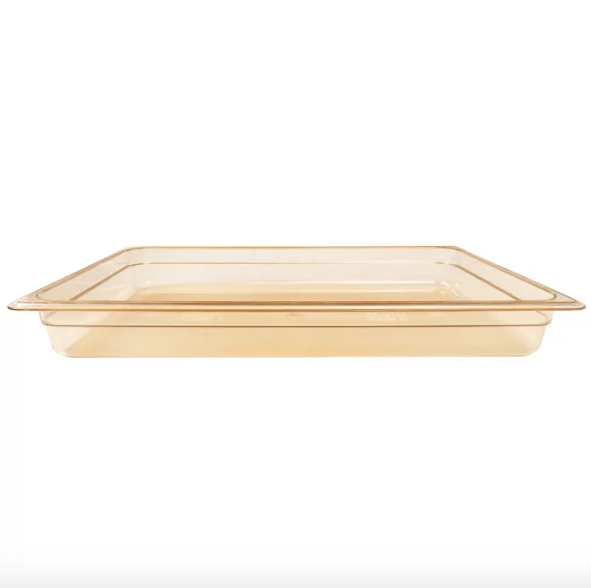 Recipiente full h pan 8.5lts. 32.5x53x6.5 altas temperaturas ambar Cambro