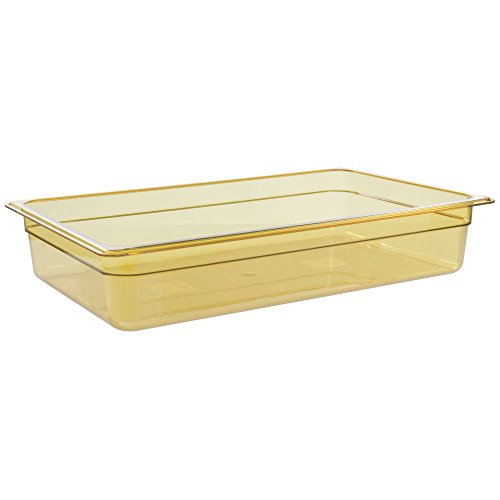 Recipiente full h pan 8.5lts. 32.5x53x6.5 altas temperaturas ambar Cambro