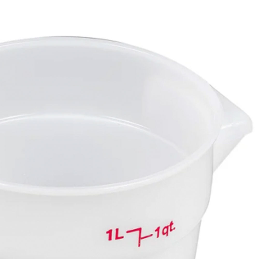 Recipiente redondo 0,9lt polietileno blanco Cambro