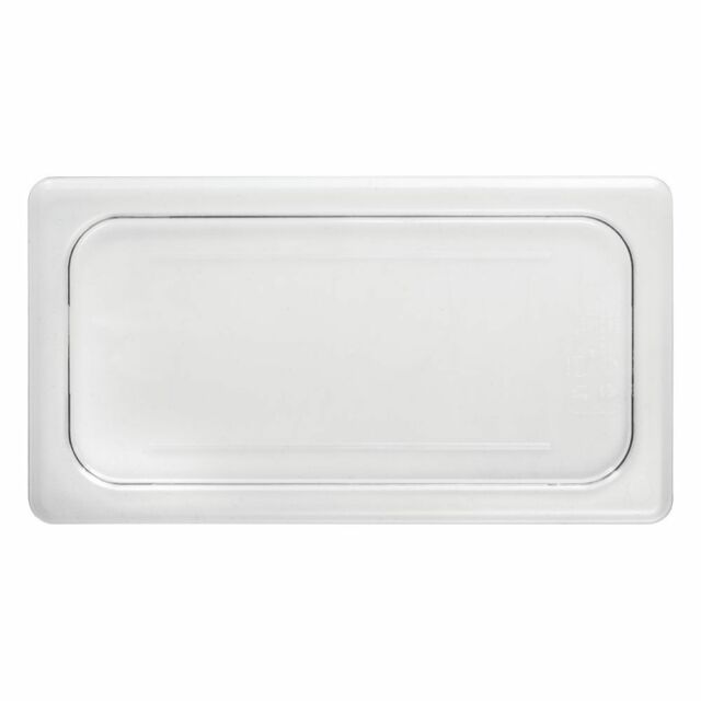 Tapa plana azafate de 1/3 policarbonato transparente Cambro