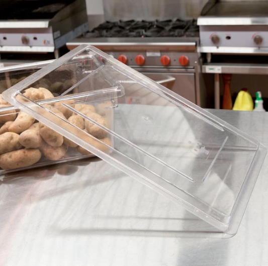 Tapa plana para caja 1826 policarbonato transparente Cambro