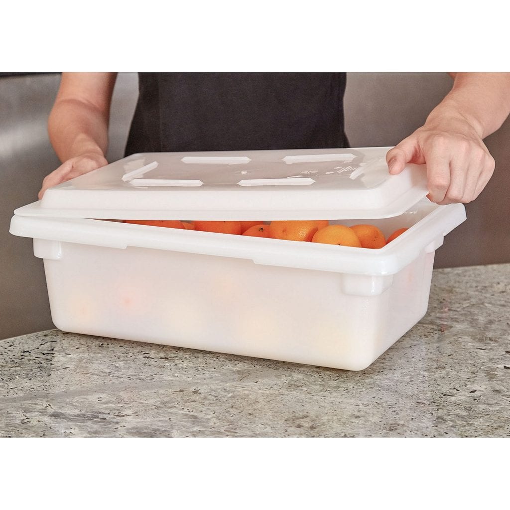 Tapa plana polietileno para caja 1218p blanco Cambro