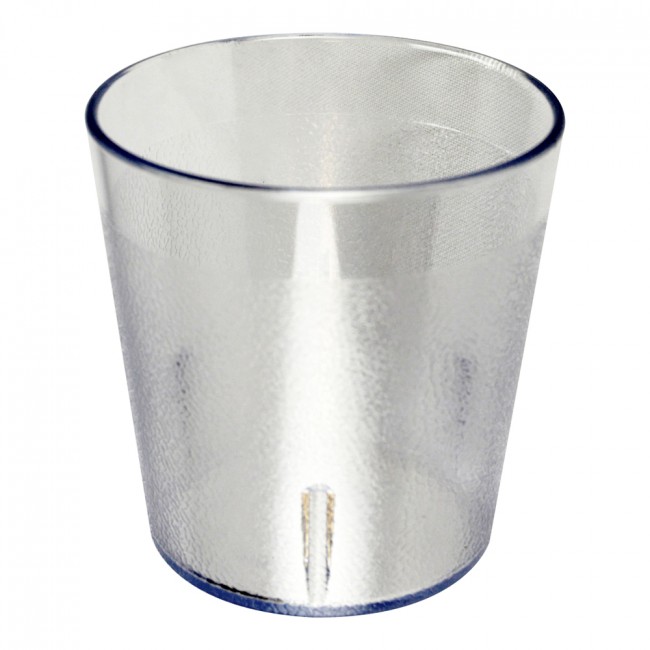 Vaso corto texturizado 9.5oz transparente Cambro