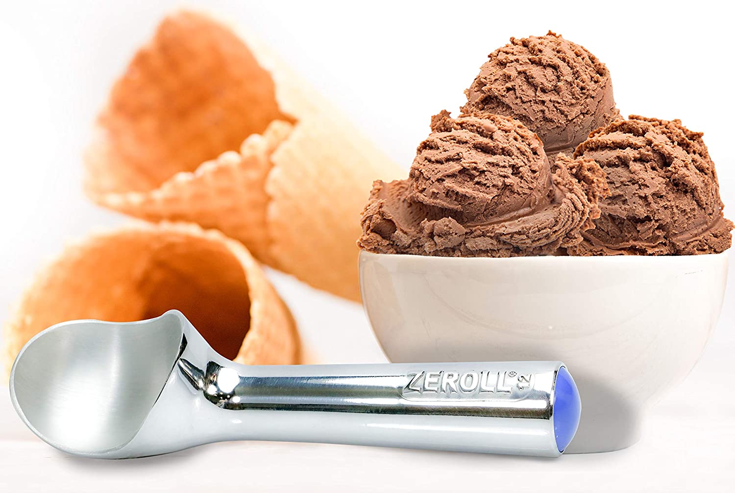 Cuchara helado brillante con fluido conductor de calor 3oz Zeroll