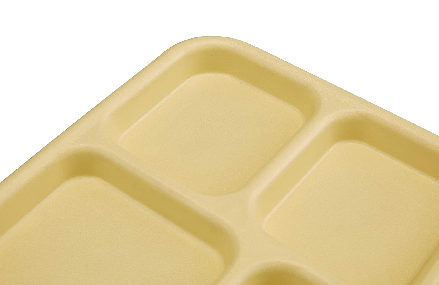 Bandeja servicio 6 compart 25.4 x 36.8cm policarbonato amarillo Cambro