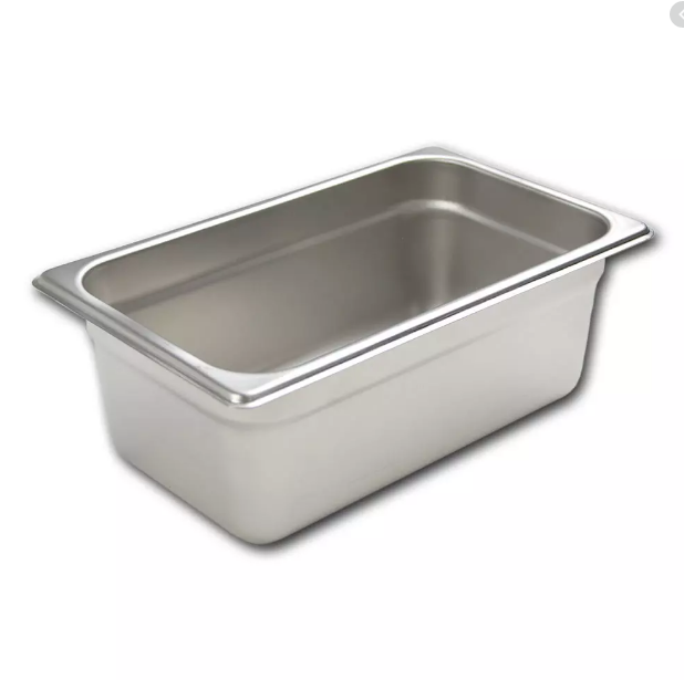 Recipiente acero inox 1/4  10 cm prof ( azafate) Browne
