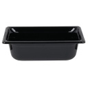 Recipiente GN 1/3 de 4&quot; en policarbonato negro - Vollrath