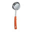 Cucharon inox redondo solido mango 8 oz naranja Vollrath