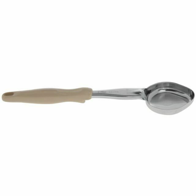 Cucharon porcionar ovalado 3 onz mango beige inox Vollrath